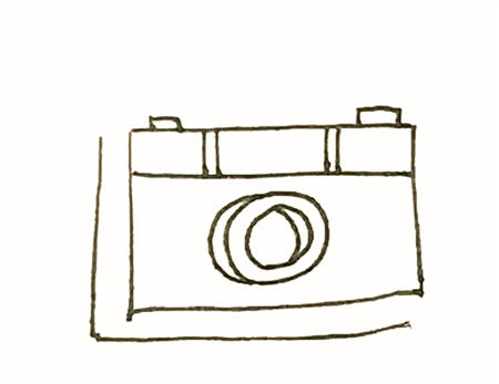 相机简笔画教程-0-3岁宝宝的美术教育