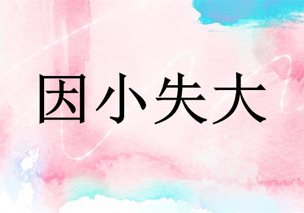 因小失大