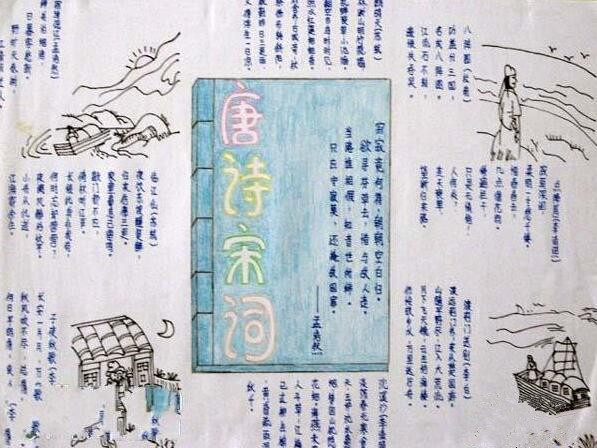 唐诗宋词手抄报简单2