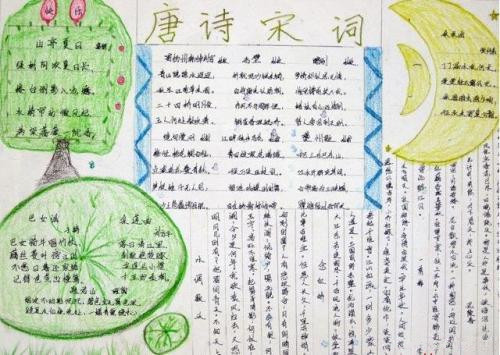 我与唐诗宋词的故事手抄报1