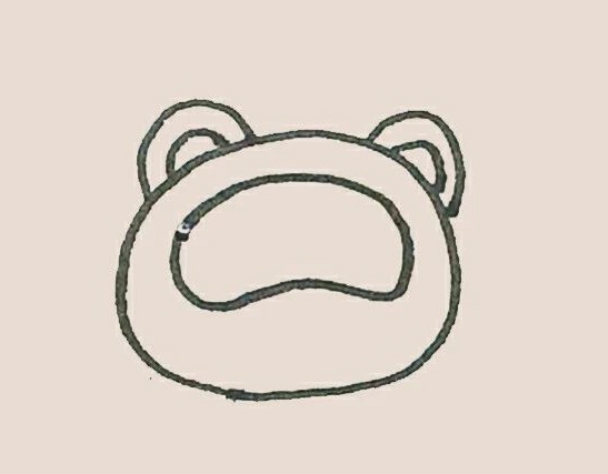 可爱小熊猫简笔画彩色2