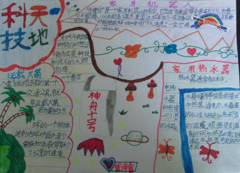 关于科技未来世界的手抄报3
