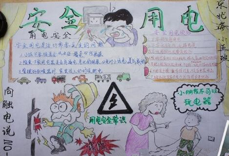 关于电的手抄报图片3