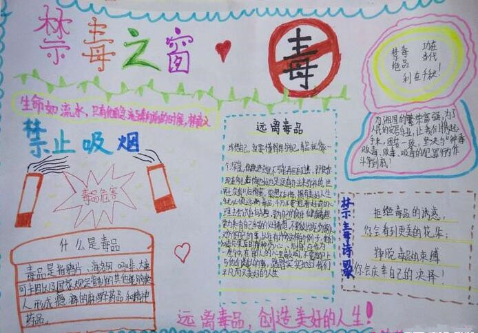 拒绝毒品手抄报图片大全2