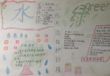 助力五水共治手抄报五年级3