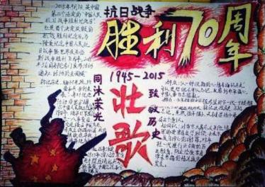 抗战胜利手抄报图片大全2