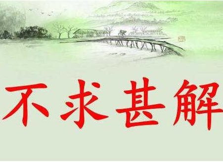 不求甚解