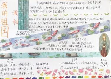 建国70周年手抄报小学生1