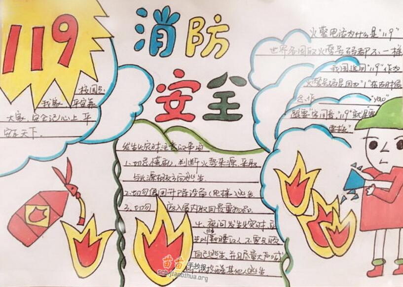 消防手抄报简单又漂亮3