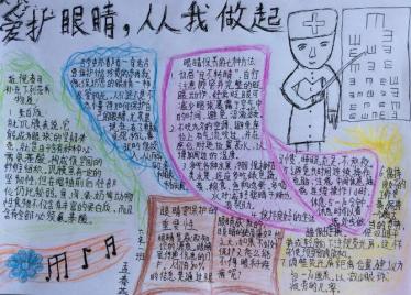 爱护视力手抄报四年级2