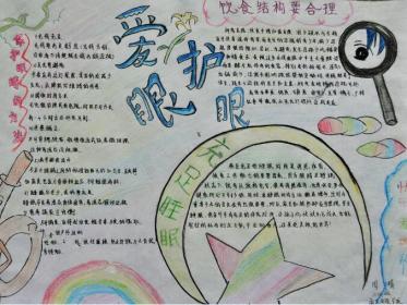 爱护视力手抄报四年级3