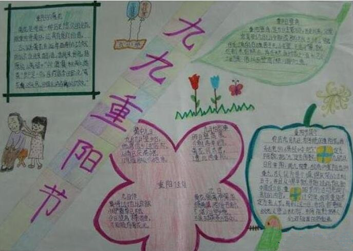 老人节手抄报简单好看2