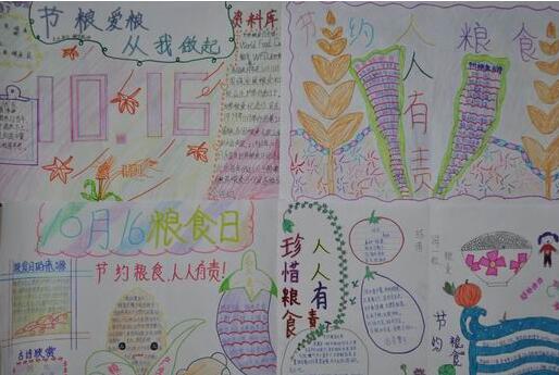 世界粮食日手抄报简单漂亮3