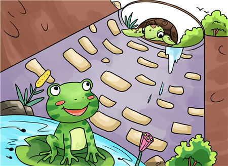 小学儿童短篇故事文字版：池塘里的蛙