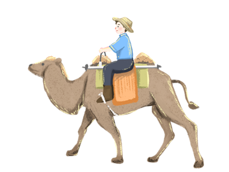 小学儿童短篇故事文字版：人与骆驼