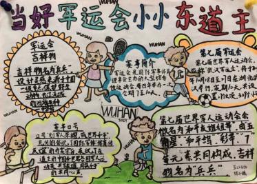 迎军运手抄报图片20191