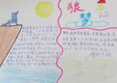 狼王梦手抄报简单好看2