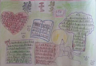 狼王梦手抄报版面设计3