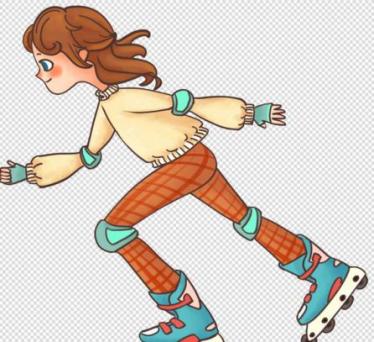 轮滑幼儿教学互动游戏