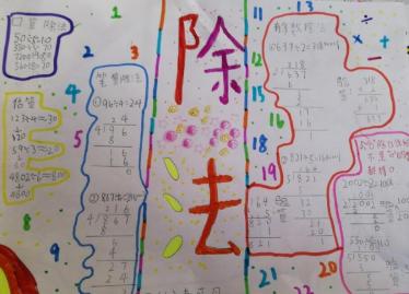 数学除法手抄报简单又漂亮3