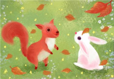 小学儿童短篇故事文字版：七只小白兔数数