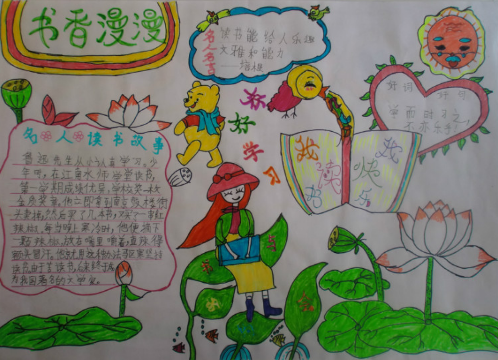 关于读书分享的手抄报六年级2