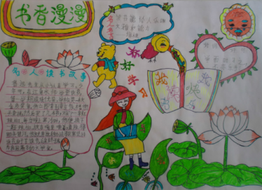 关于读书分享的手抄报六年级2