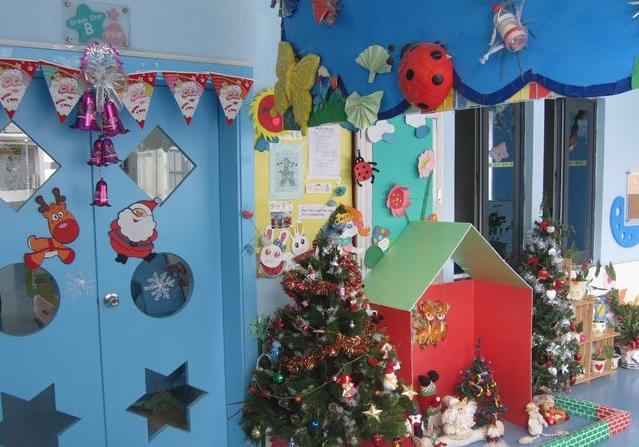 幼儿园圣诞节环境创设图片大全 关于圣诞节的环境布置图片