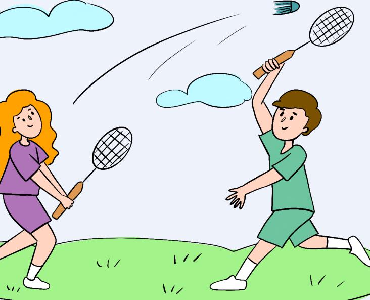 怎么教孩子打羽毛球
