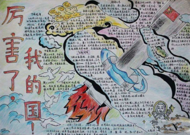 厉害了我的国手抄报简单易画2