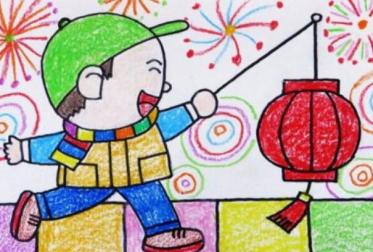 2020幼儿春节绘画图片大全