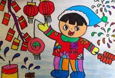 2020幼儿春节绘画图片大全