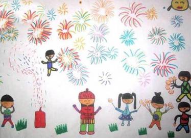 2020幼儿春节绘画图片大全