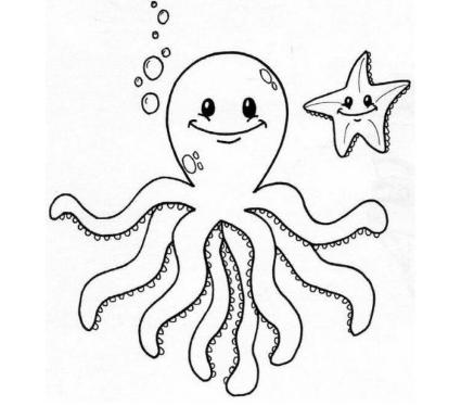 关于章鱼的简笔画图片大全