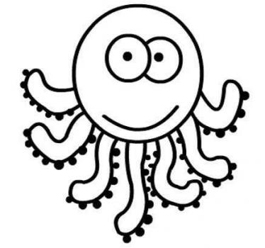 关于章鱼的简笔画图片大全