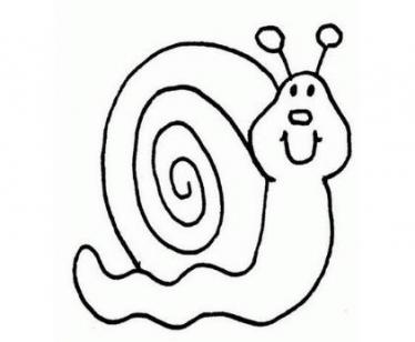 关于蜗牛的简笔画图片大全