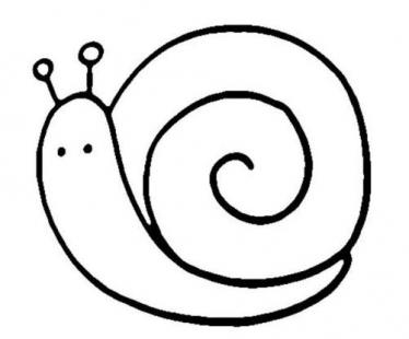 关于蜗牛的简笔画图片大全
