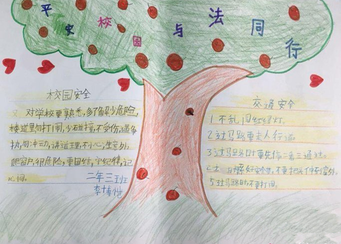 简单法制与生活手抄报图片2