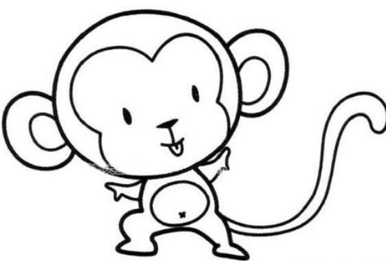 关于小猴子的简笔画图片大全 小猴子简笔画大全可爱