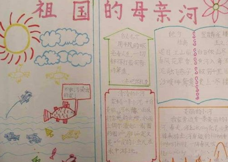 保护母亲河手抄报图片简单3