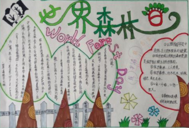 世界森林日手抄报简单又漂亮2