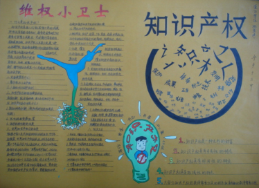 有关于知识产权的手抄报图片1