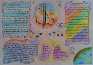 中国航天手抄报简单内容1