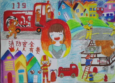 消防员救火儿童画图片大全12
