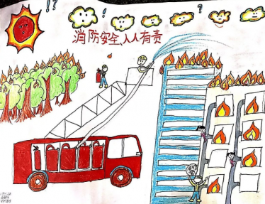 消防员绘画作品大全图片大全9