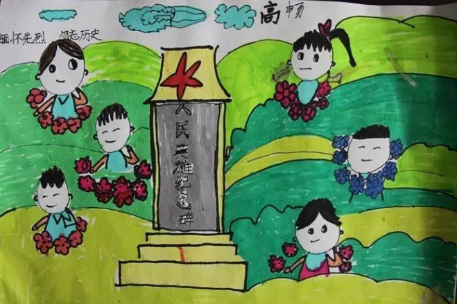 幼儿园清明节简单绘画图片大全5