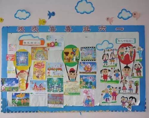 六一儿童节幼儿园主题墙图片7