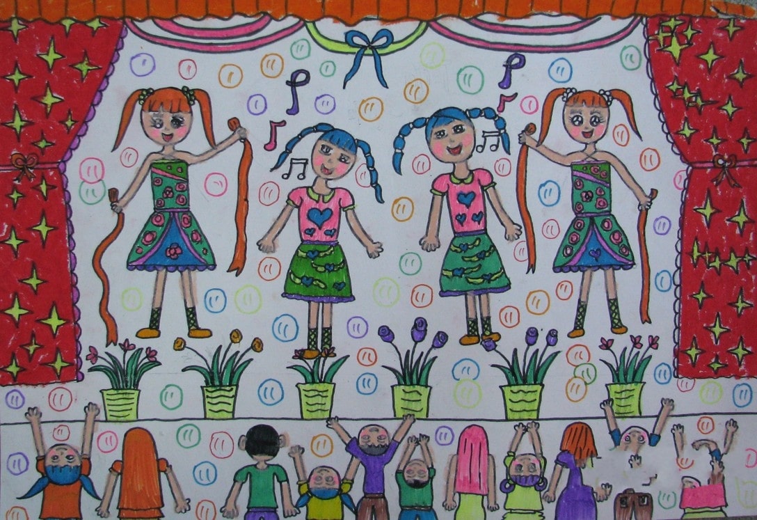 快乐的儿童节主题画简单7