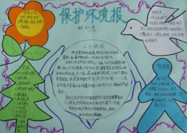 关于世界环境日的手抄报简单1