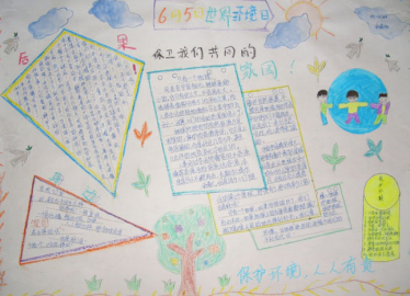 关于世界环境日的手抄报简单2